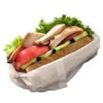 チキンバゲットサンドの写真